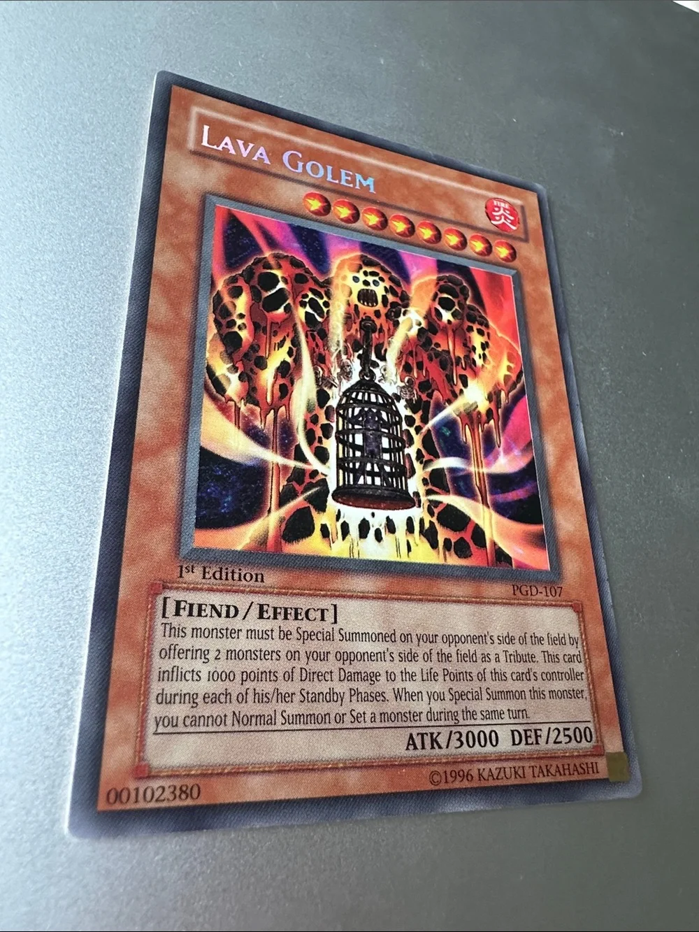 Lava Golem Yu-Gi-Oh! 1st Edition Trading Card